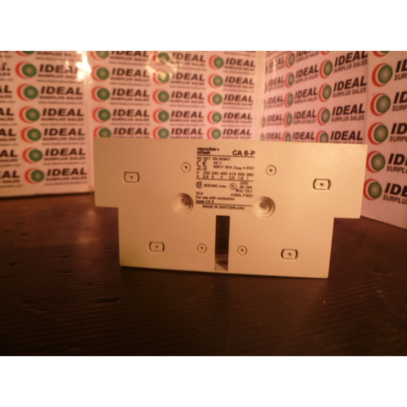 SPRECHER+SCHUN CA6P|Factory Sealed Packaging|New In Box|New No Box|Used|Reconditioned