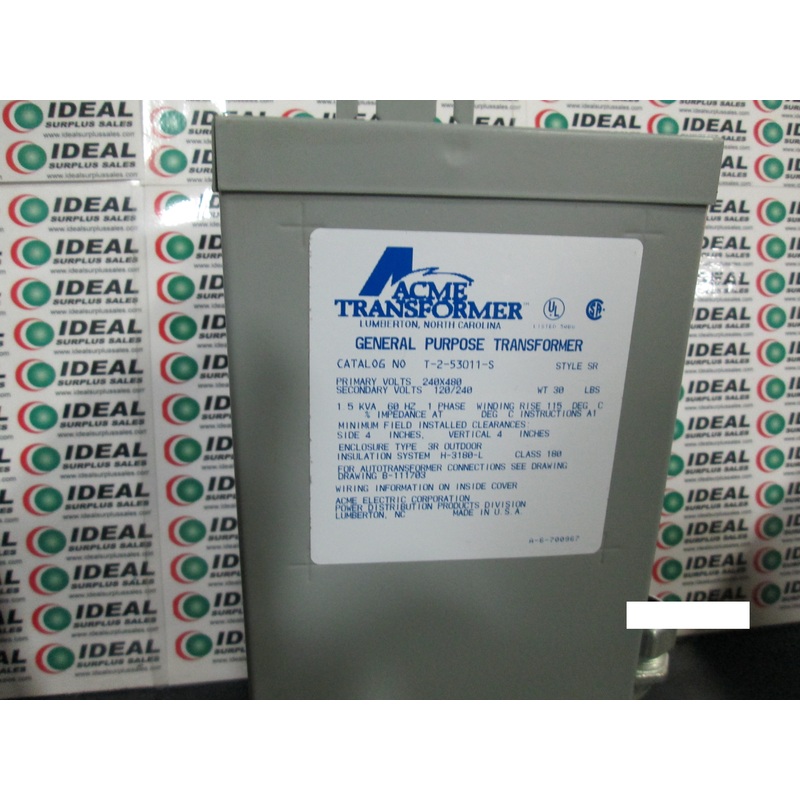 ACME TRANSFORMER T253011S TRANSFORMER