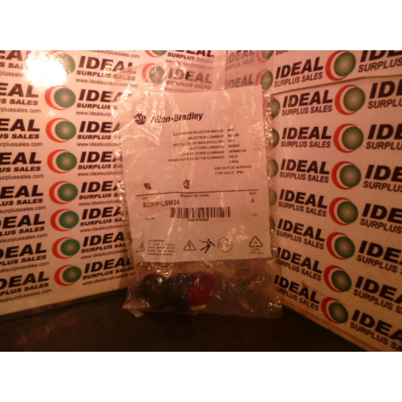 Allen Bradley 800FP-LSM24 Red Illuminated Selector Switch Series A
