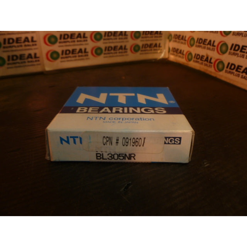 BALL BEARING, NTN – BL305NR|Factory Sealed Packaging|New In Box|New No Box|Used|Reconditioned