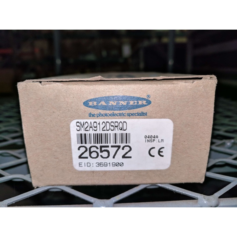 BANNER 26572 VALU-BEAM SM2A912DSRQD SENSOR, PHOTOELECTRIC DIFFUSE NO BOX