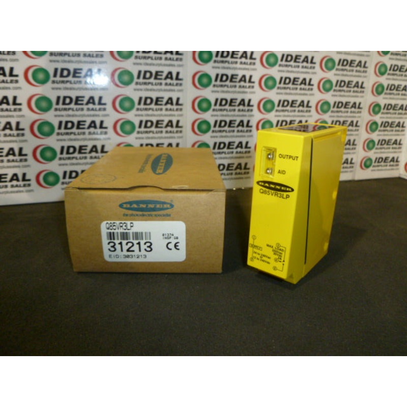 BANNER  Q85VR3LP – SENSOR, PHOTOELECTRIC, SPDT RELAY, 80MM RANGE