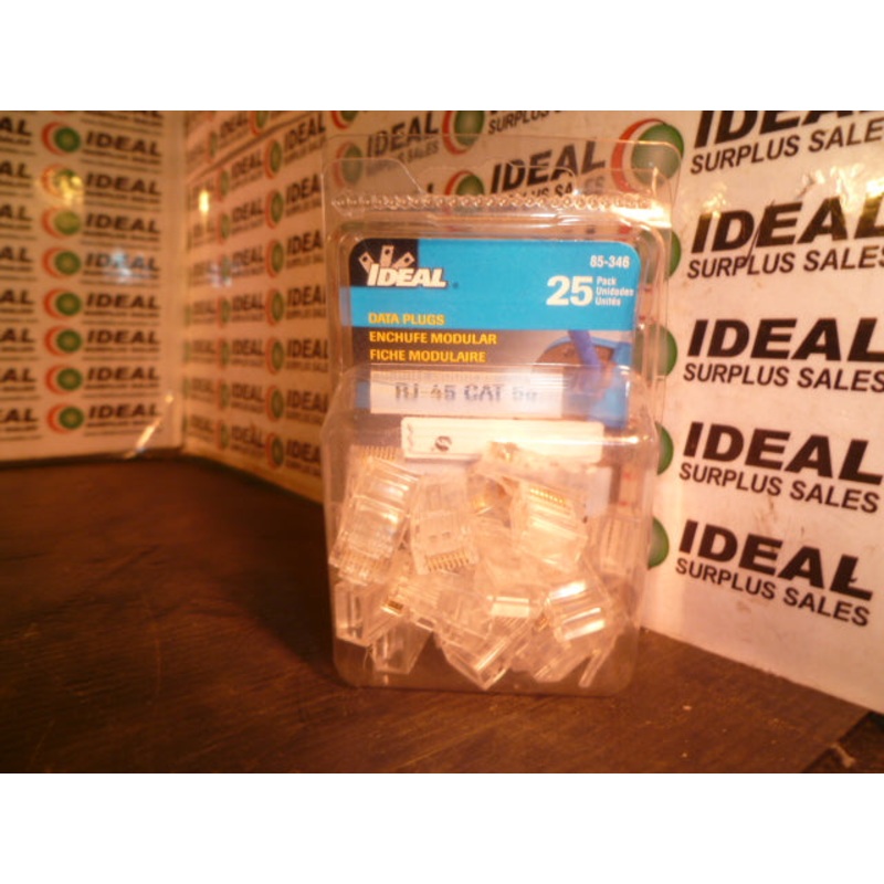 DATA PLUGS, IDEAL – RJ-45 CAT 5E (BOX OF 25)