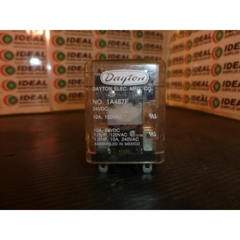 DAYTON 1A487F RELAY|Factory Sealed Packaging|New In Box|New No Box|Used|Reconditioned