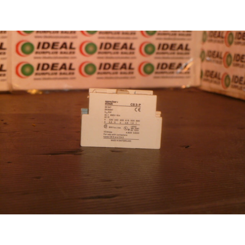 SPRECHER SCHUH CS3P CONTACT|Factory Sealed Packaging|New In Box|New No Box|Used|Reconditioned