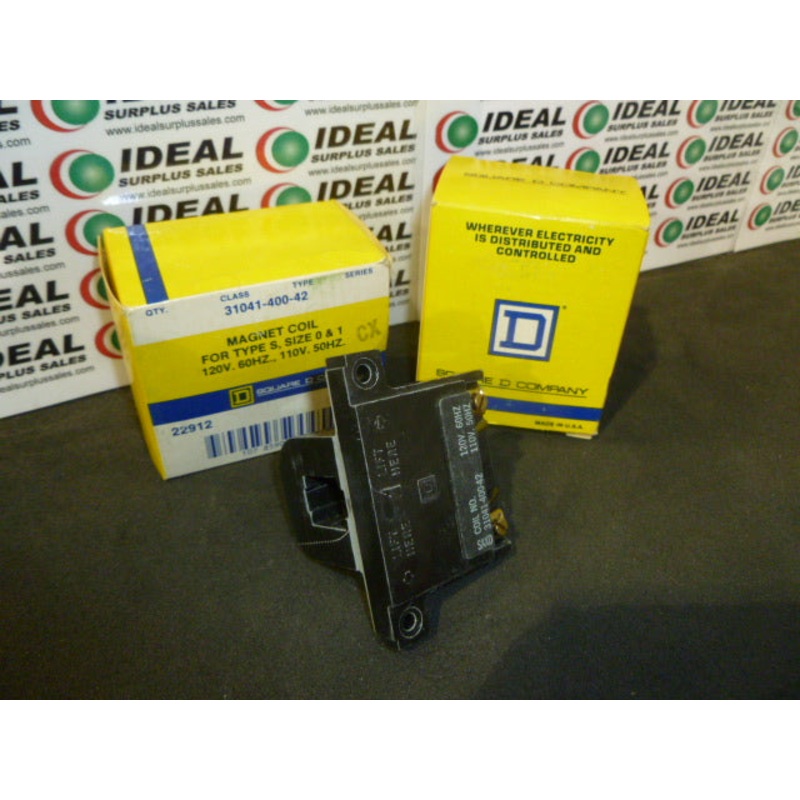 Square D 31041-400-42 Magnetic Operating Coil 120VAC 60Hz SIZE 0 & 1 MAGNETIC COIL