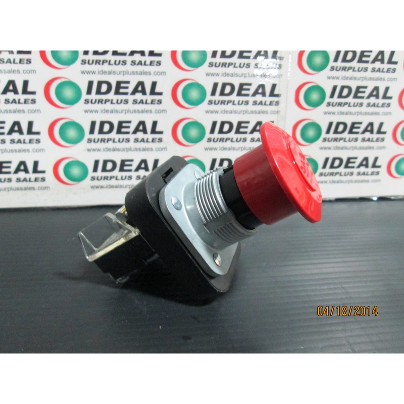 SWITCH, ALLEN-BRADLEY 800T-FX6D4, PUSHBUTTON RED MUSH 2POS PUSH/PULL W/1NC LB