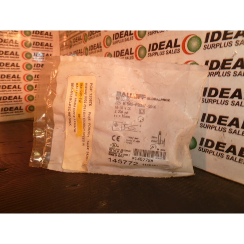 BALLUFF BES0070 BES M18MG-PSC16F-S04K CONNECTOR