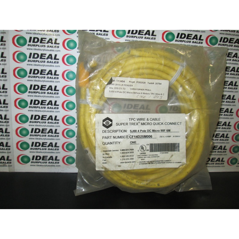 TPC WIRE AND CABLE CF14D25M004 CABLE