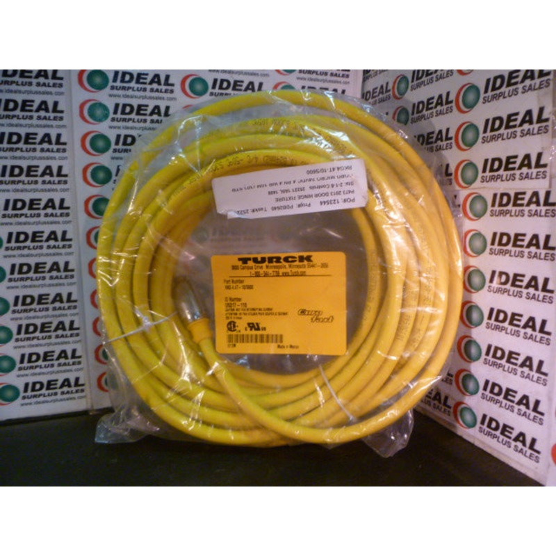 TURCK RKG44T10S600 Eurofast Single-Ended Cordset