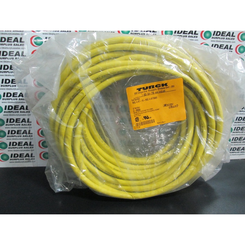 Turck U-55550 RKG 4.4T-15-RSG 4.4T/S600 Cordset