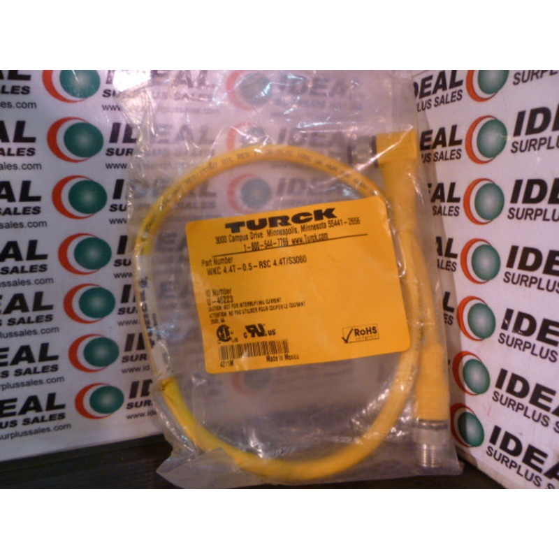 TURCK WKC44T05RSC44TS3060 Eurofast Cordset