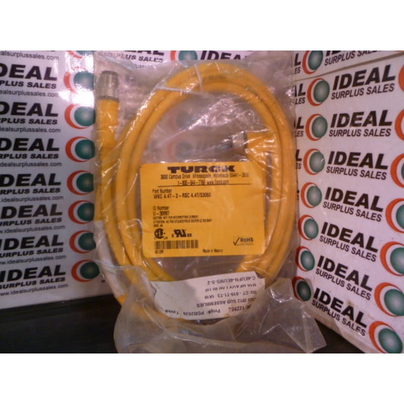 TURCK WKC44T2RSC44TS3060 Eurofast Cordset