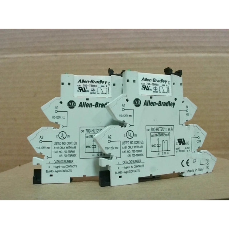 Allen Bradley 700-HLT2U1 Terminal Block Relay (Lot of 2 pcs)