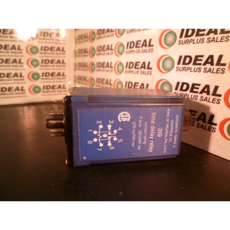 ATC 319 Time Delay Relay 5A 120/240VAC 1/10HP