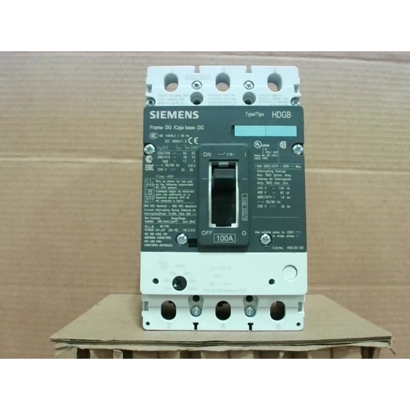 Siemens HDK3B100 Molded Case Circuit Breaker 3P 100A 240/480/600VAC