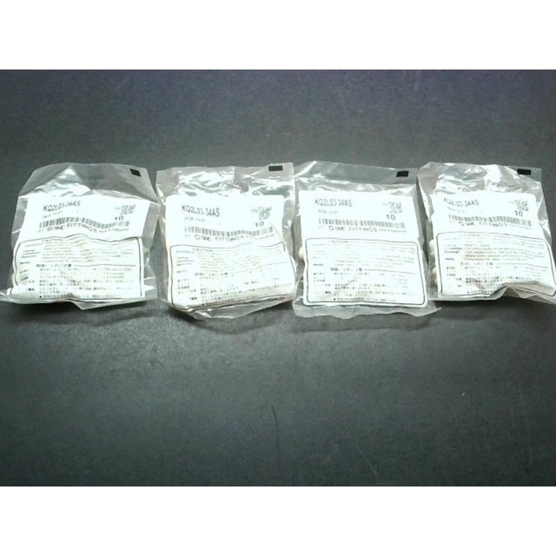 SMC KQ2L03-34AS (40 PCS) Tube Fittings 1/8 Npt X 5/32
