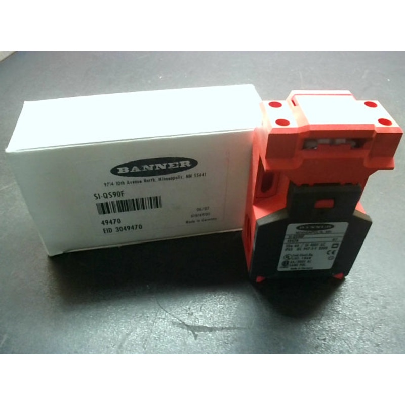 Banner SI-QS90F Safety Interlock Switch 6A 300VAC 49470