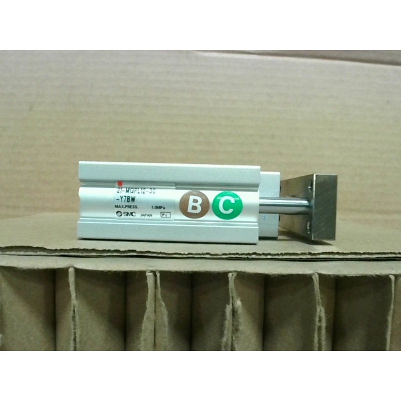 SMC 21-MGPL12-30-Y7BW Compact Guide Cylinder 12mm Bore 30mm Stroke