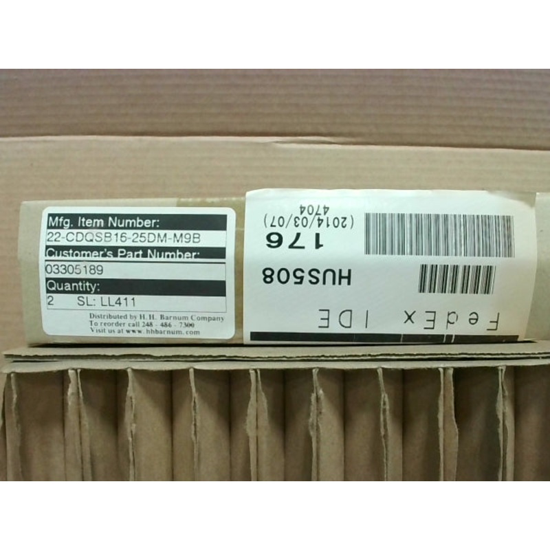 SMC 22-CDQSB16-25DM-M9B Compact Air Cylinder 16mm Bore 25mm Stroke