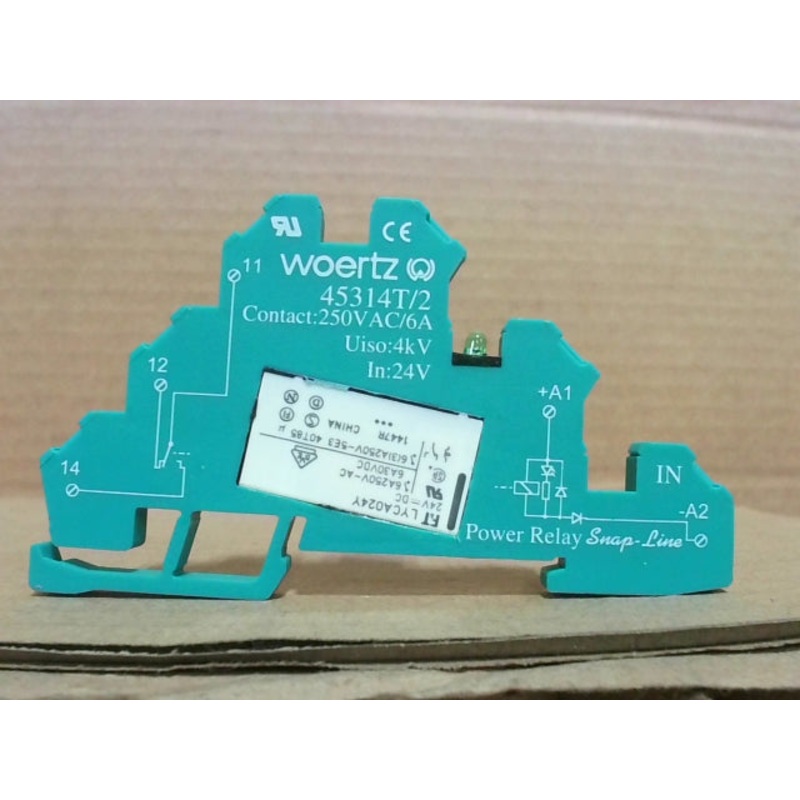 Woertz 45314T/2 Terminal Block Power Relay LYCA024Y