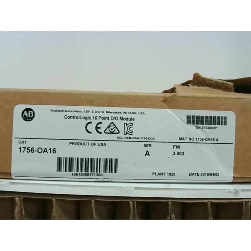 Allen Bradley 1746-OA16 /A SLC 500 16 Point Output Module