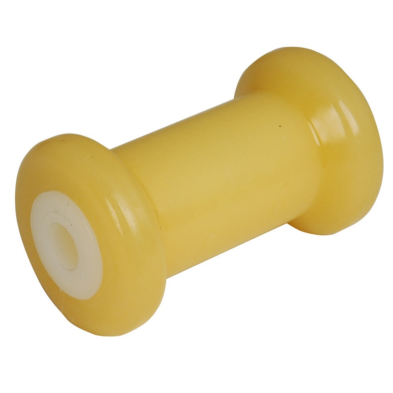 C.E. Smith Spool Roller 5 – 5/8 ID – Gold TPR with Bushing White Solid – 29712