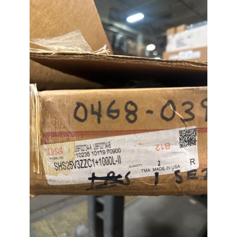 THK SHS25V3ZZC1+1000L-II Linear Guide Assembly (1 Set of 2)