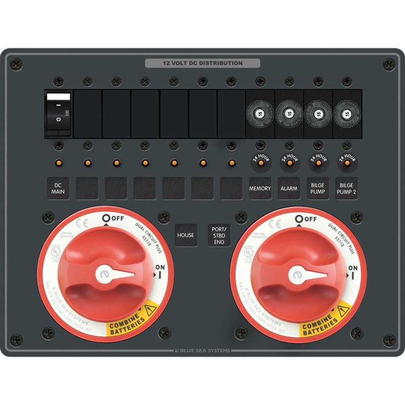 BLUE SEA 8693 PANEL DC BATTERY MANAGEMENT – 8693