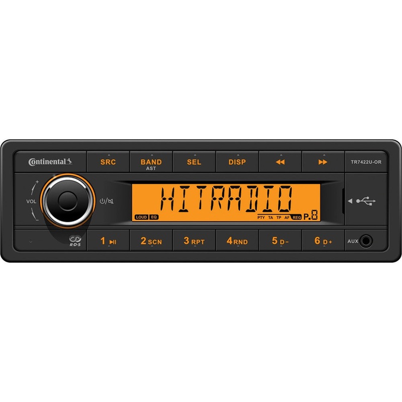 Continental Stereo with AM/FM/BT/USB/DAB+/DMB – 24V – TRD7422U-OR