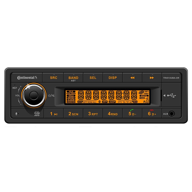 Continental Stereo with AM/FM/BT/USB/PA System Capable – 12V – TR4512UBA-OR