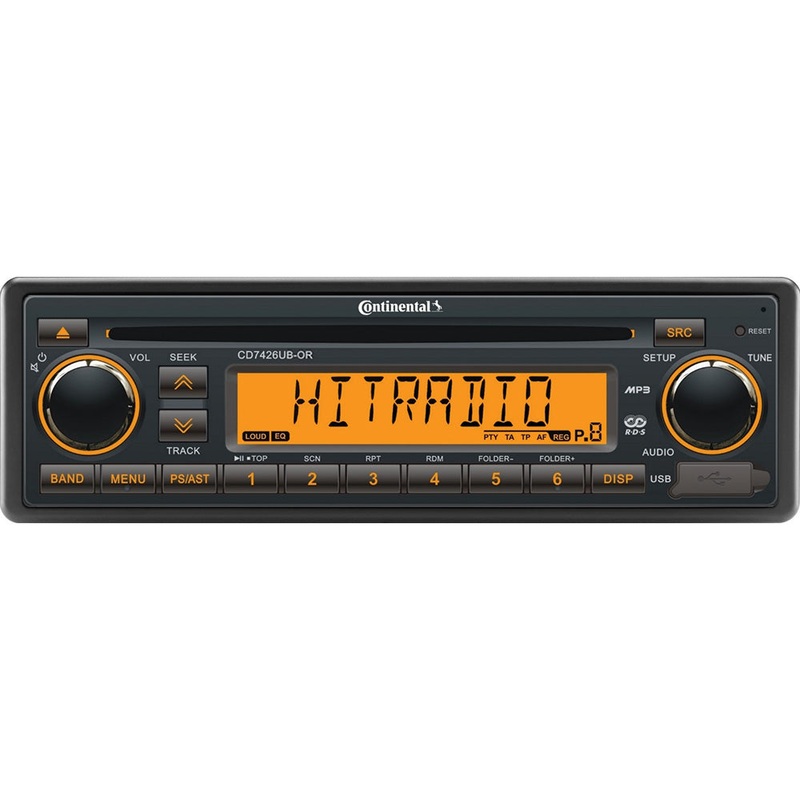 Continental Stereo with CD/AM/FM/BT/USB – 24V – CD7426UB-OR