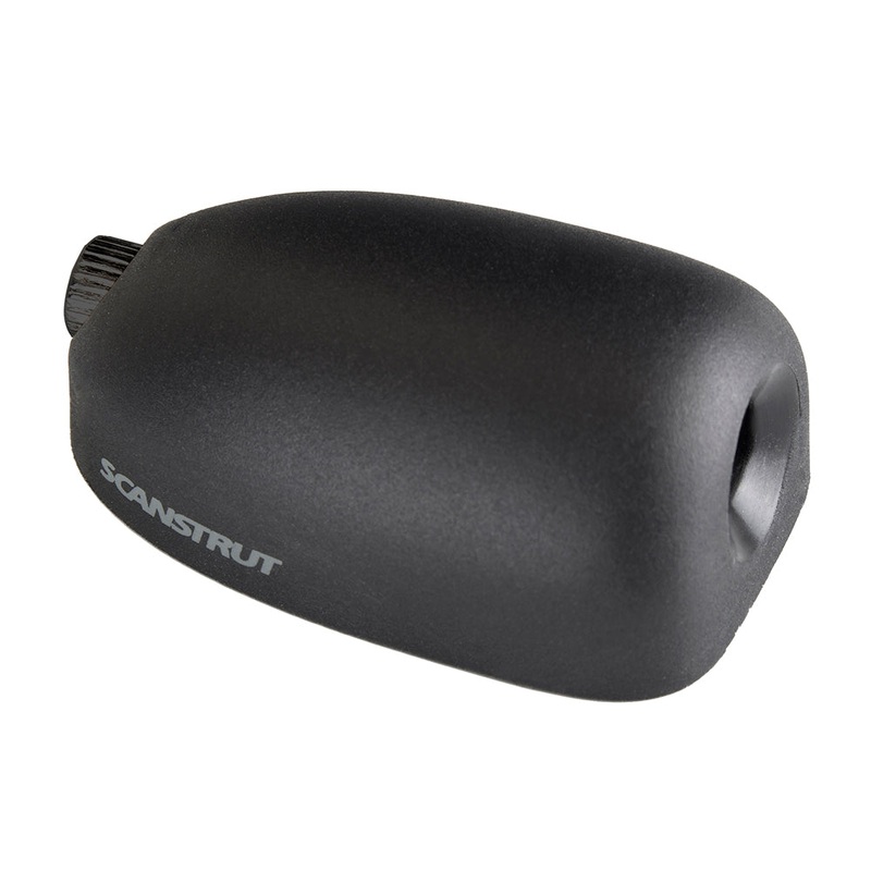 Scanstrut Black Horizontal Deck Seal Connector – 0.8-.24 – DS-H6-BLK