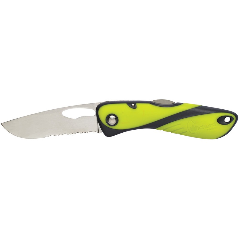 Wichard Offshore Knife – Single Serrated Blade – Fluorescent – 10112
