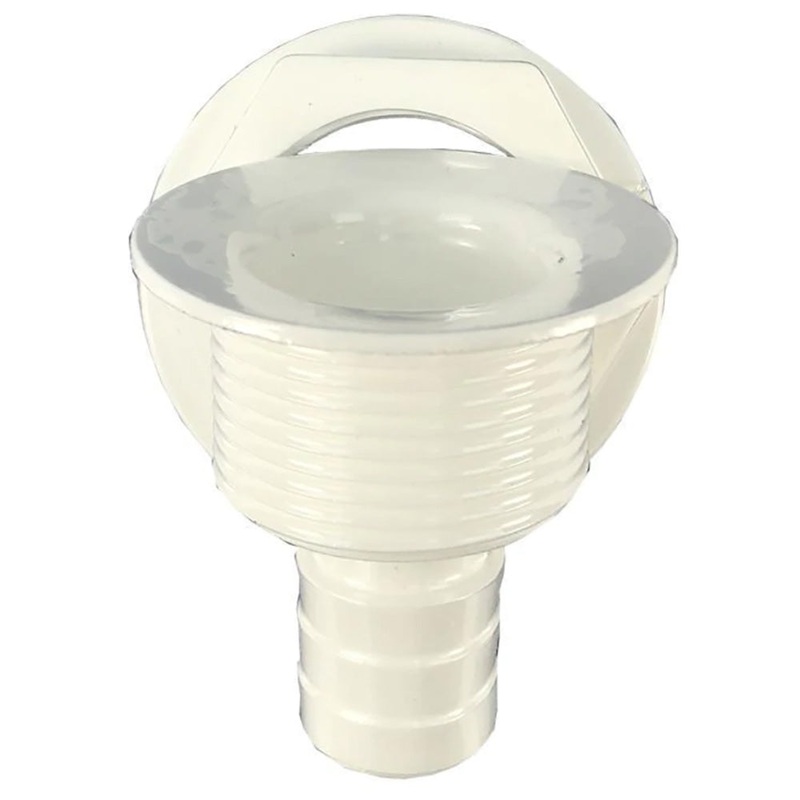 T-H Marine Straight Barbed All-Purpose Drain – White – APD-2-DP
