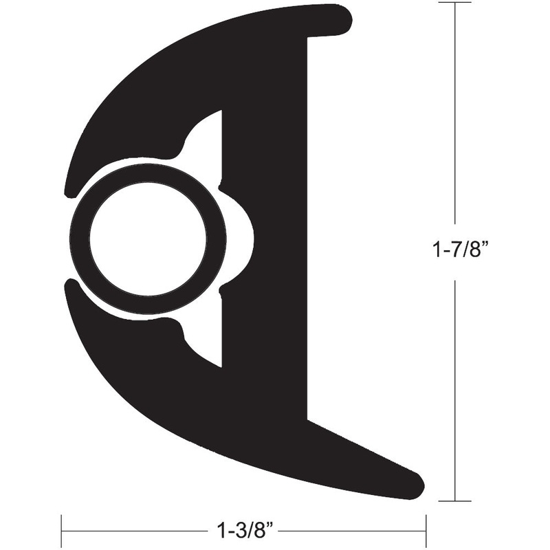 TACO Flex Rub Rail Kit 1 7/8 x 70′ – Black/Black – V11-3426BBK70-2 – V11-3426BBK70-2