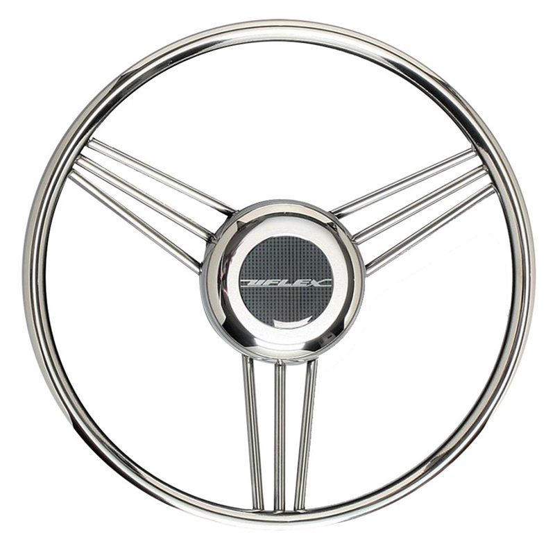 Uflex V27 13.8 Steering Wheel – Stainless Steel Grip & Spokes – V27