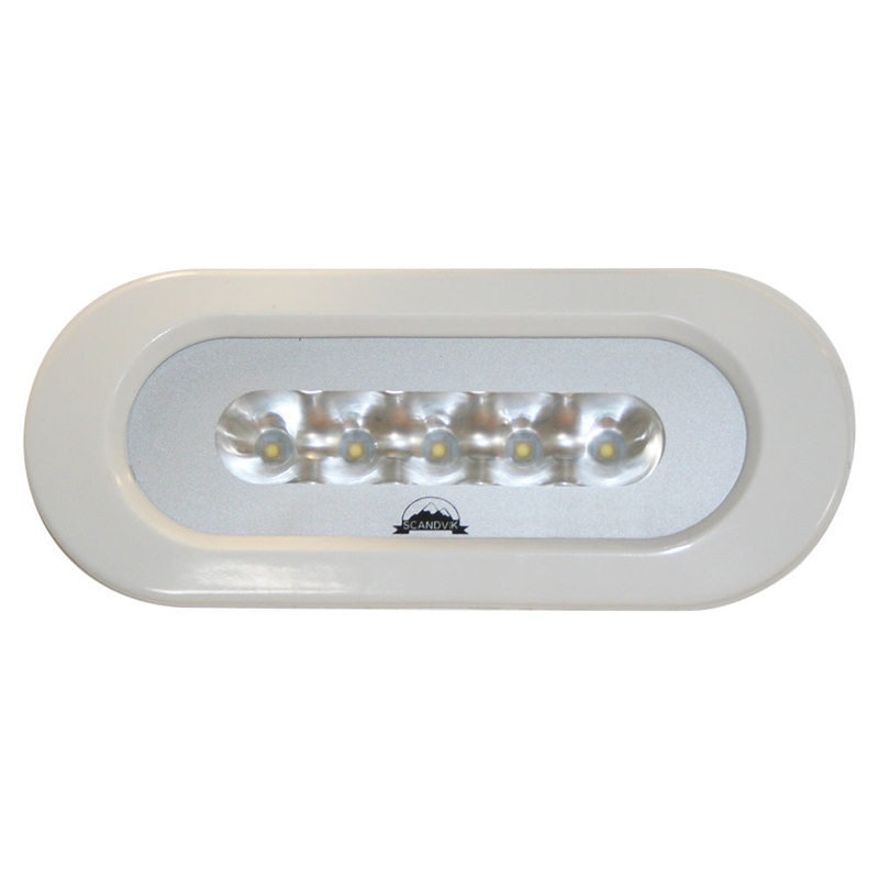 Scandvik Flush Mount Spreader Light – 10-30V – White – 41343P
