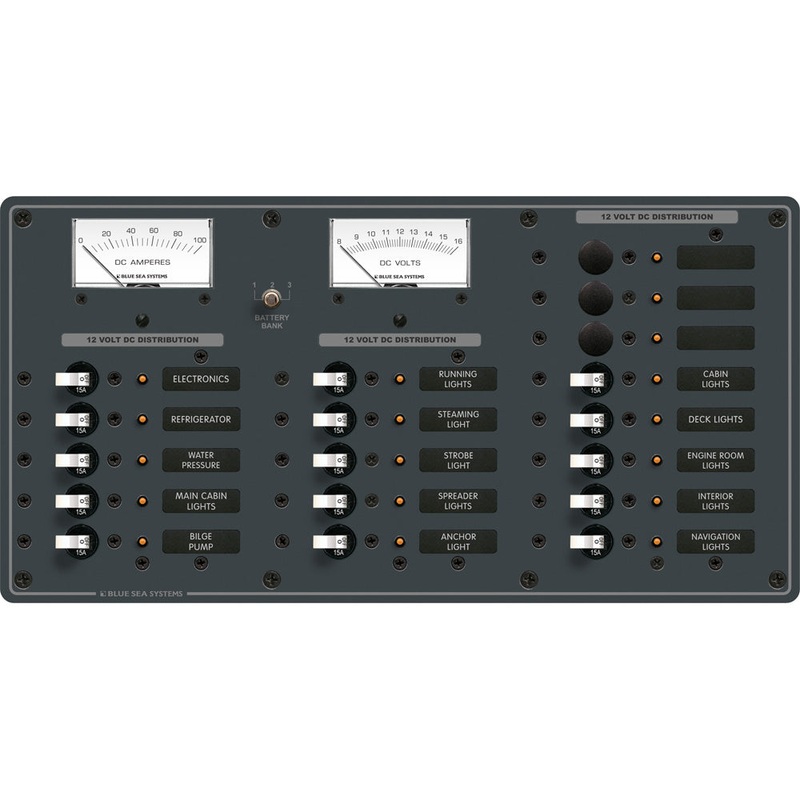 BLUE SEA 8378 PANEL DC 18 POS – 8378