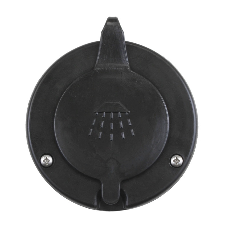 Scandvik Black Cap & Container f/Scandvik Recessed Shower – 10262P