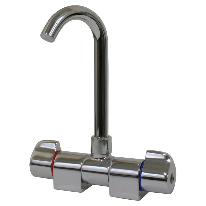 Scandvik Chrome Folding Spout Mixer – 10474P
