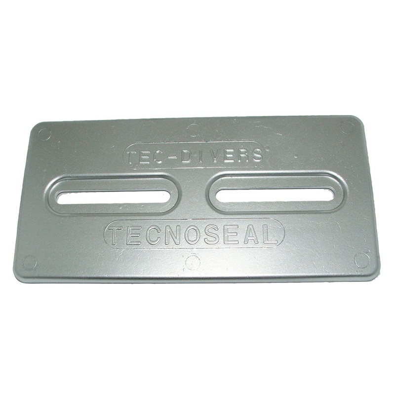 Tecnoseal Aluminum Plate Anode – 12 x 6 x 1/2 – TEC-DIVERS-AL