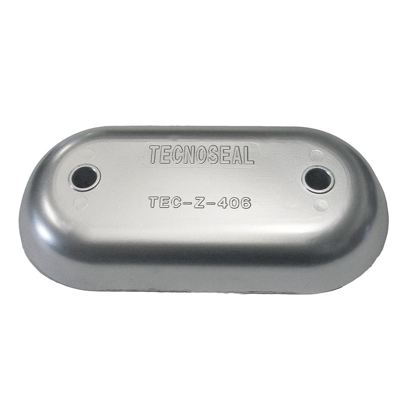 Tecnoseal Magnesium Hull Plate Anode 8-3/8 x 4-1/32 x 1-1/16 – TEC-Z-406MG