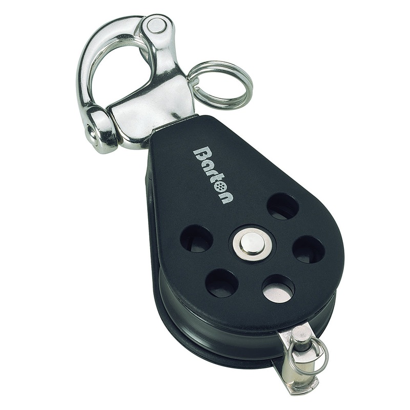 Barton Marine Series 3 Single Snap Shackle & Becket Block – 45mm – N03 141