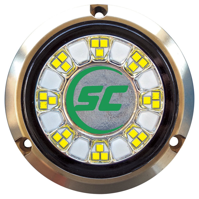 Shadow-Caster SCR-24 Bronze Underwater Light – 24 LEDs – Aqua Green – SCR-24-AG-BZ-10