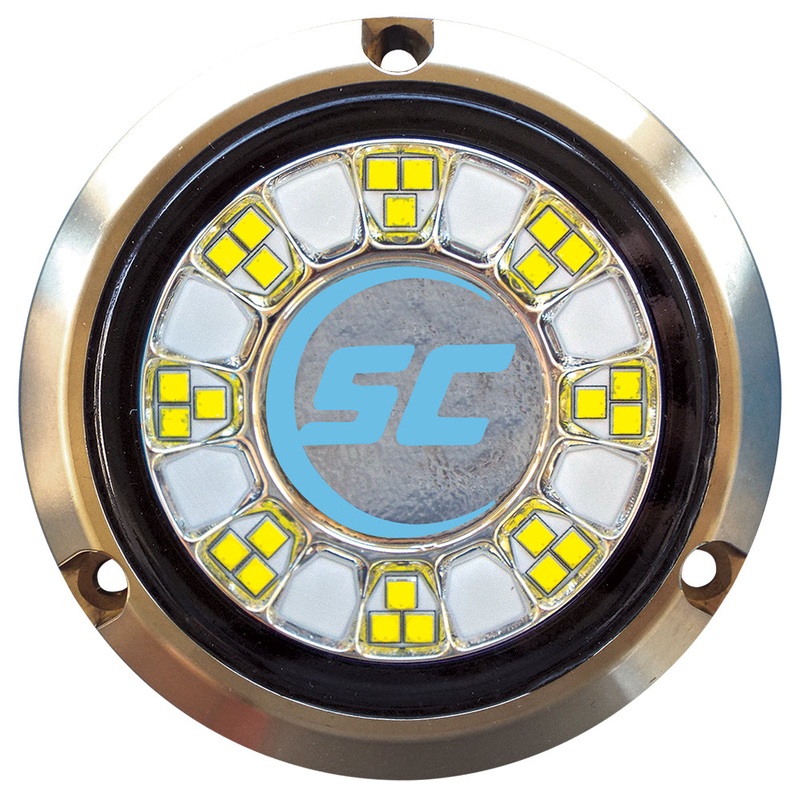 Shadow-Caster SCR-24 Bronze Underwater Light – 24 LEDs – Bimini Blue – SCR-24-BB-BZ-10