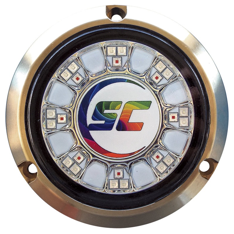 Shadow-Caster SCR-24 Bronze Underwater Light – 24 LEDs – Full Color Changing – SCR-24-CC-BZ-10