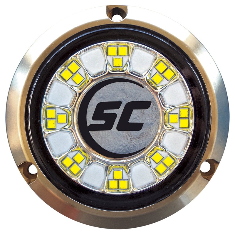 Shadow-Caster SCR-24 Bronze Underwater Light – 24 LEDs – Great White – SCR-24-GW-BZ-10