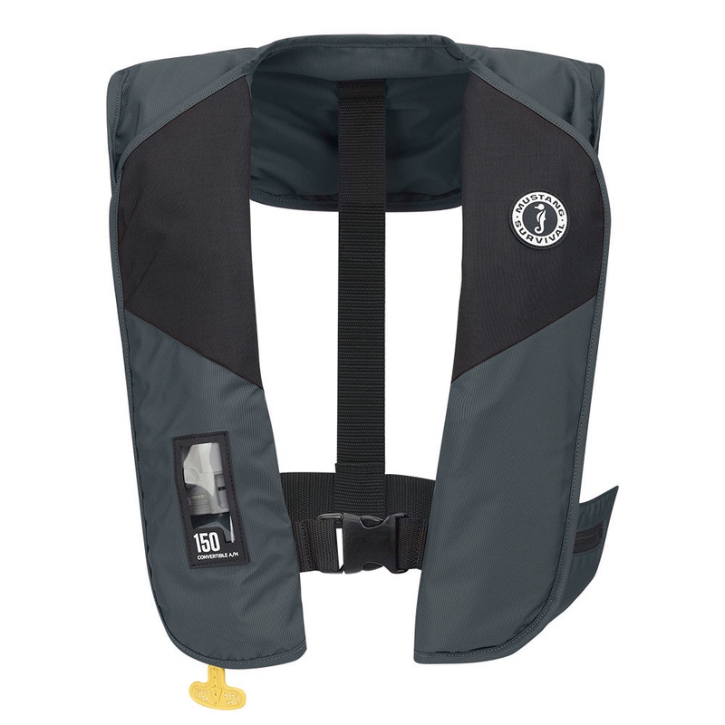 Mustang MIT 150 Convertible A/M Inflatable PFD – Admiral Grey