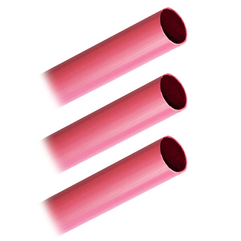 Pacer Battery Cable Heavy Wall Heat Shrink Tubing – 3/4 x 12 – Red (3-Pieces)